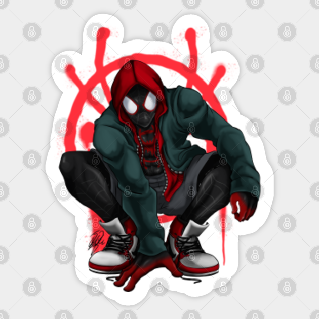 Miles Morales Spider Man Sticker 20 OFF Today Sale Printblur